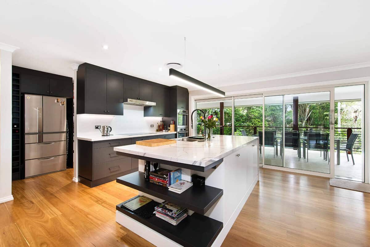 After renovation form a house to a home kitchen