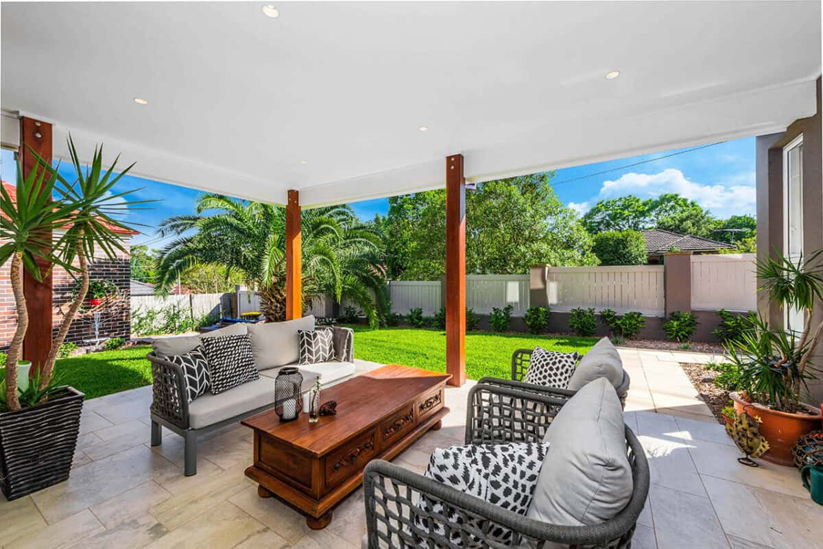After renovation family home in Hunters Hill outdoor living area