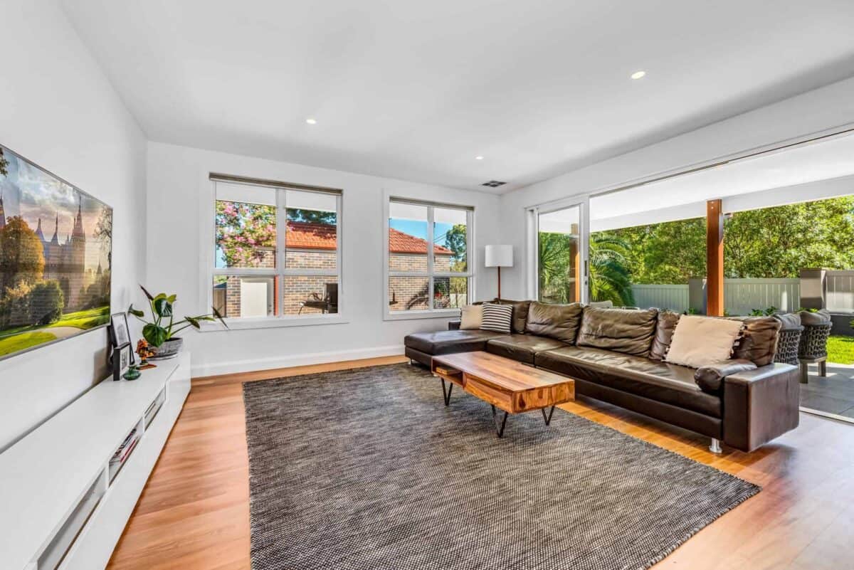 After renovation family home in Hunters Hill living area