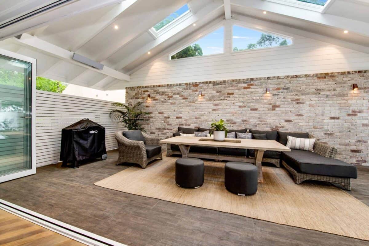 After renovation in Hamptons-style home living area 2