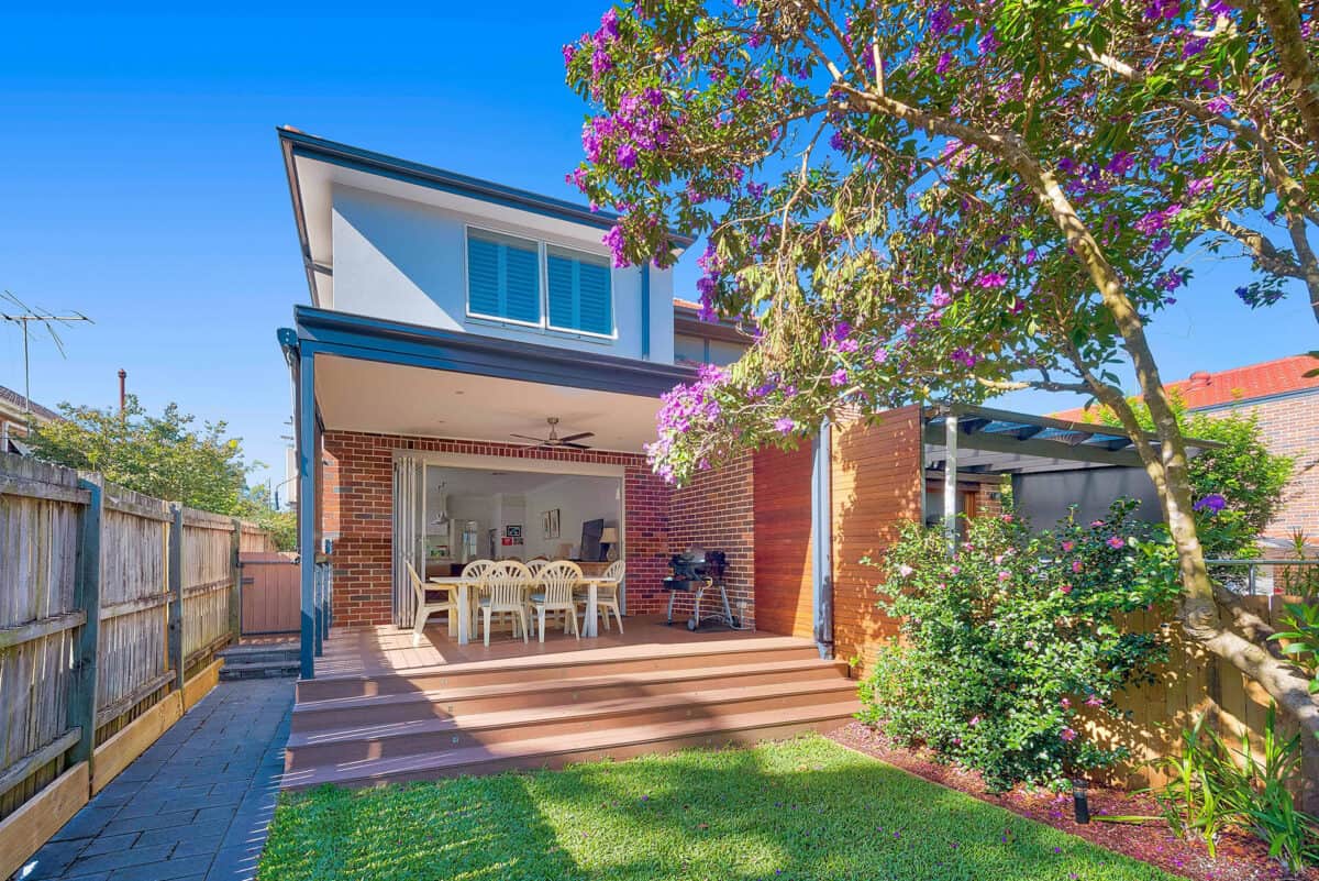 Lane Cove home backyard