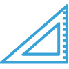 measuring triangle icon